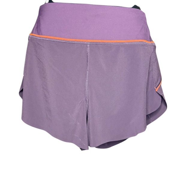 Athleta womens purple orange Run With It 3.5" Short Sz M preloved like new - Picture 7 of 11